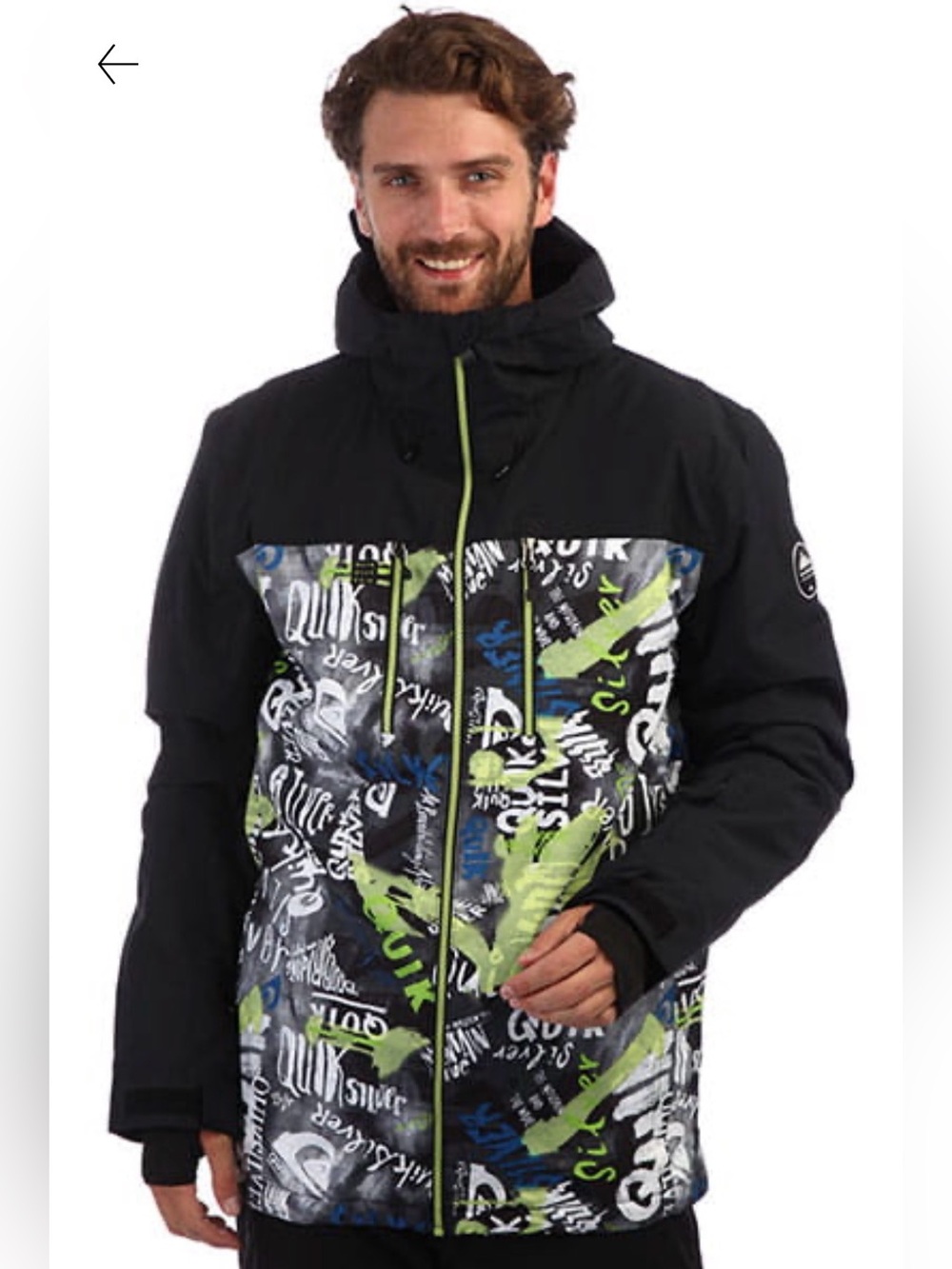 Quiksilver Snowboarding Jacket Men’s Medium,Made in Indonesia